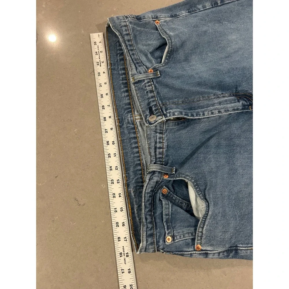 Levi's 505‎ Regular Fit Straight Leg Blue Denim Jeans Men's Size 38x30